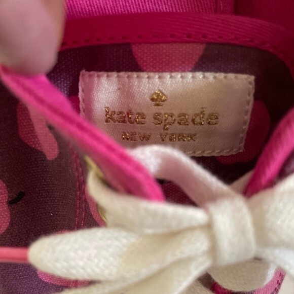 Kate Spade x Keds Sneakers Apples Print Pink Purple - Picture 6 of 13